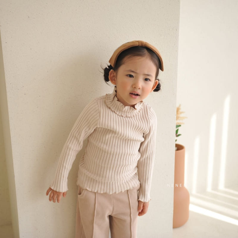 Neneru - Korean Baby Fashion - #babygirlfashion - Lulu Rib Tee Bebe