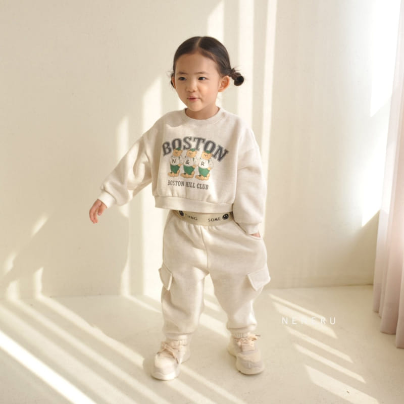 Neneru - Korean Baby Fashion - #babygirlfashion - Boston Sweatshirt - 6