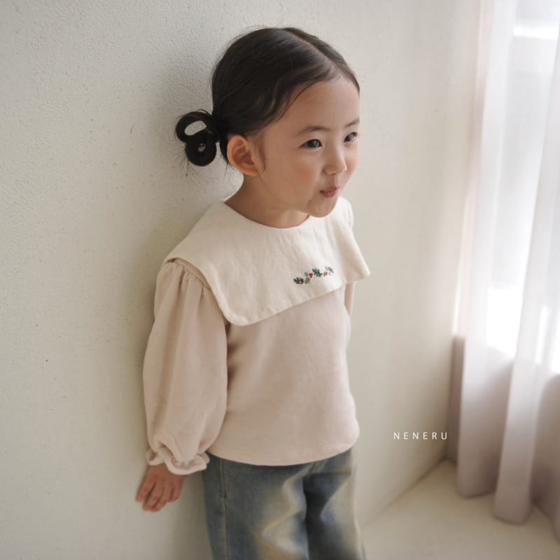 Neneru - Korean Baby Fashion - #babyoninstagram - Tini Collar Tee Bebe