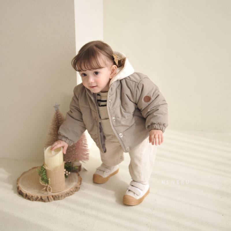 Neneru - Korean Baby Fashion - #babyootd - Simply Padding Jacket - 9