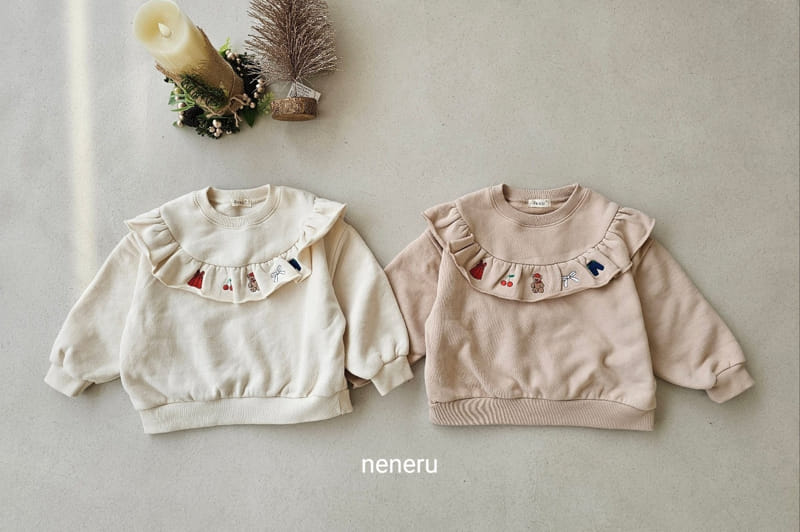 Neneru - Korean Baby Fashion - #babyootd - Bear Cherry Tee - 11