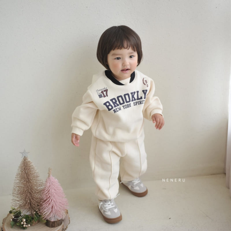 Neneru - Korean Baby Fashion - #babyootd - Spo Top Bottom Set Bebe - 2