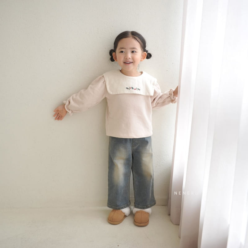 Neneru - Korean Baby Fashion - #babyoutfit - Wide Jeans - 5