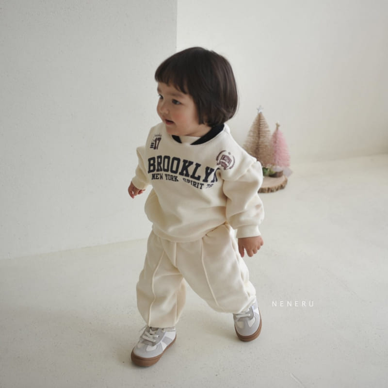 Neneru - Korean Baby Fashion - #babyoutfit - Spo Top Bottom Set Bebe - 4