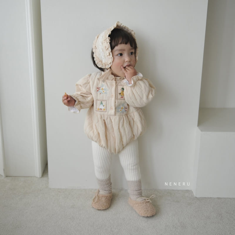 Neneru - Korean Baby Fashion - #babywear - The Rabbit Quilting Bodysuit - 6