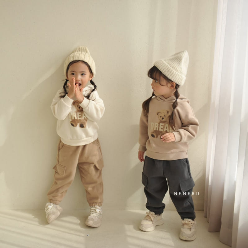 Neneru - Korean Baby Fashion - #onlinebabyshop - Dream Bear Hoody Tee - 2