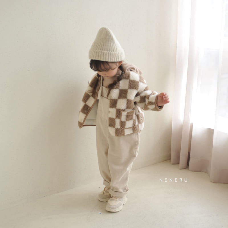 Neneru - Korean Baby Fashion - #smilingbaby - Half Check Jacket Bebe  - 3