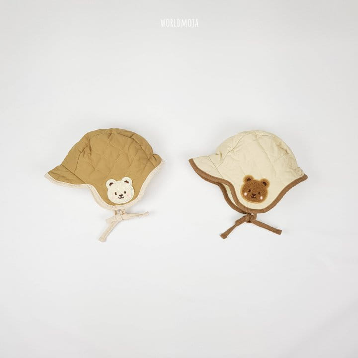 New World - Korean Baby Fashion - #onlinebabyshop - Bear PAdding Hat - 4