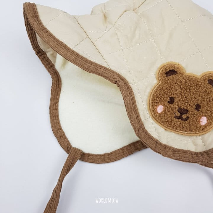 New World - Korean Baby Fashion - #onlinebabyboutique - Bear PAdding Hat - 2