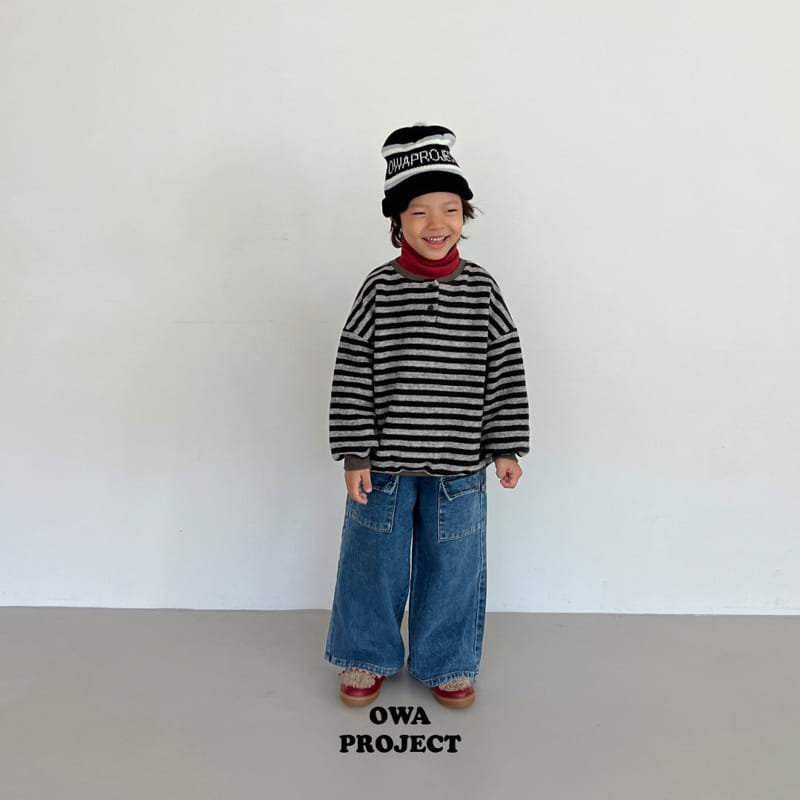 O Wa - Korean Children Fashion - #childofig - Fleece Cargo Jeans - 5