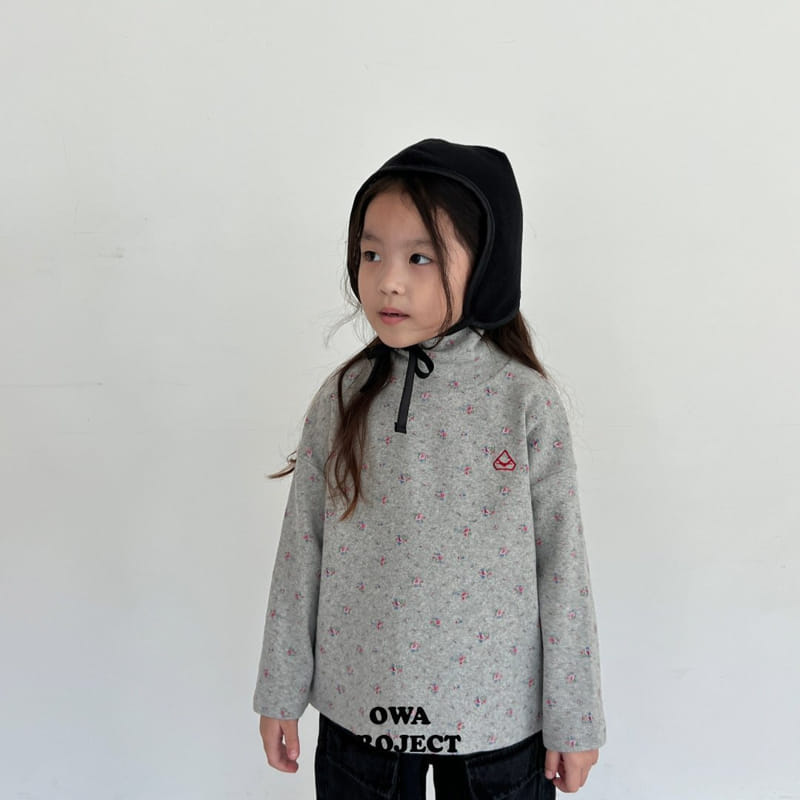 O Wa - Korean Children Fashion - #childofig - Flower Turtleneck Tee - 9