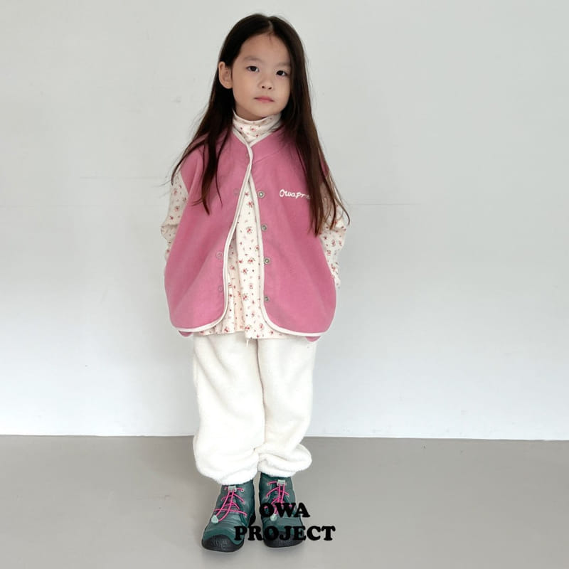 O Wa - Korean Children Fashion - #Kfashion4kids - Flower Turtleneck Tee - 4