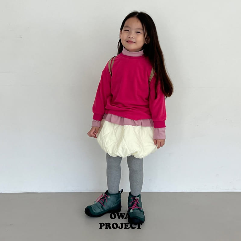 O Wa - Korean Children Fashion - #littlefashionista - Frill Turtleneck Tee - 3