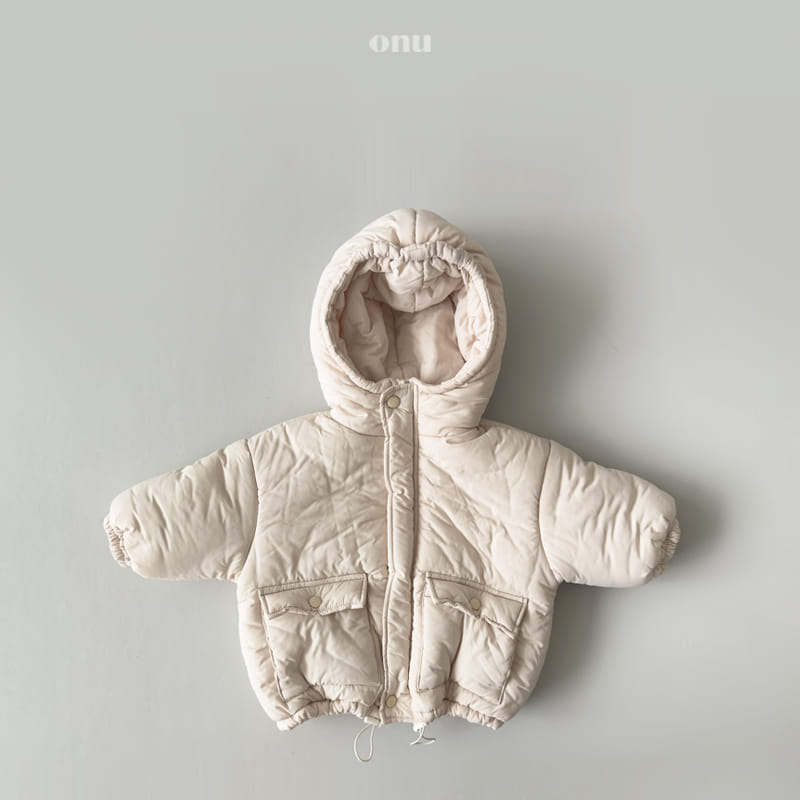 Onu - Korean Children Fashion - #childofig - Hoody Padding Jumper - 4