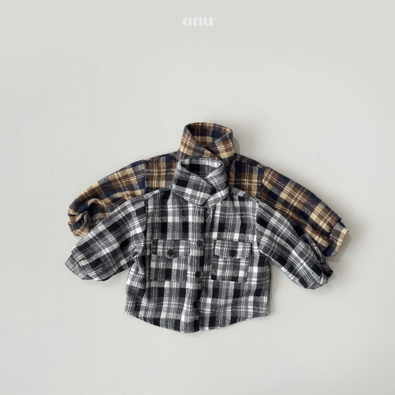 Onu - Korean Children Fashion - #childrensboutique - Fleece Check Shirt - 2