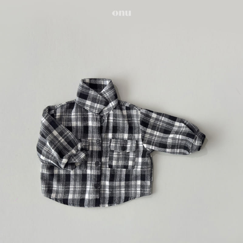 Onu - Korean Children Fashion - #designkidswear - Fleece Check Shirt - 3