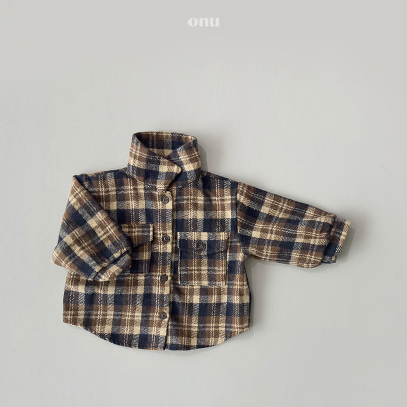 Onu - Korean Children Fashion - #designkidswear - Fleece Check Shirt - 4