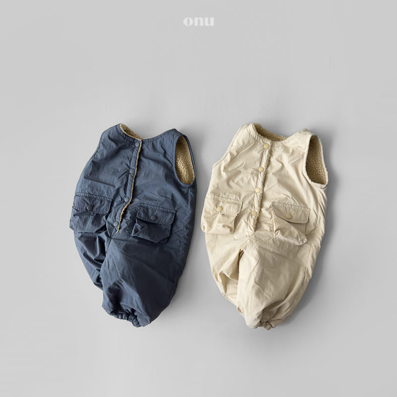 Onu - Korean Children Fashion - #discoveringself - Padding Overalls - 3