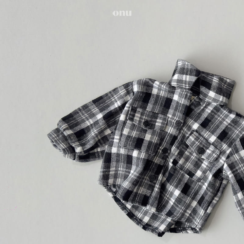 Onu - Korean Children Fashion - #fashionkids - Fleece Check Shirt - 5