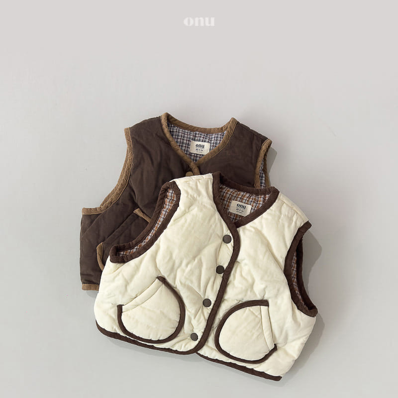 Onu - Korean Children Fashion - #fashionkids - Reversible Vest