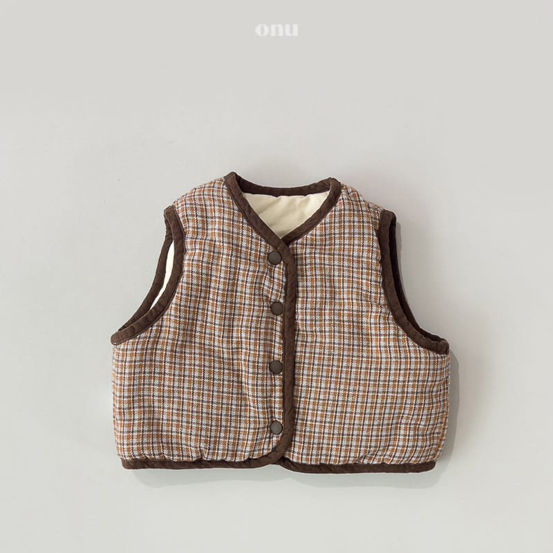 Onu - Korean Children Fashion - #kidsstore - Reversible Vest - 3