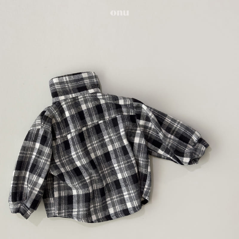 Onu - Korean Children Fashion - #kidzfashiontrend - Fleece Check Shirt - 8