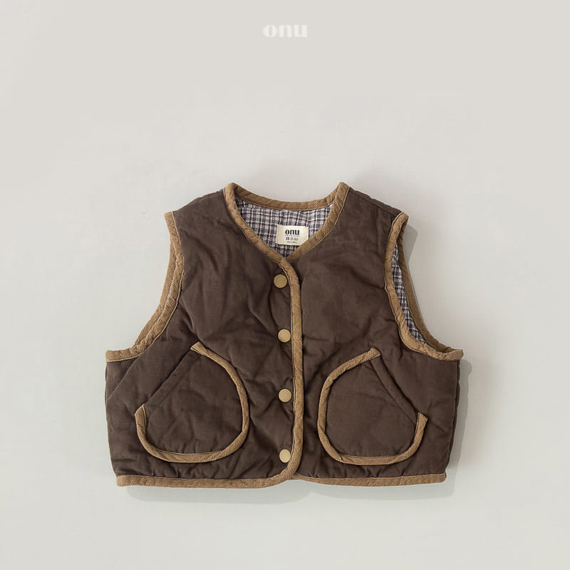 Onu - Korean Children Fashion - #kidsstore - Reversible Vest - 4