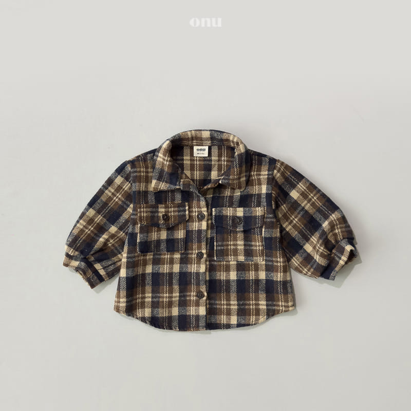 Onu - Korean Children Fashion - #littlefashionista - Fleece Check Shirt - 10