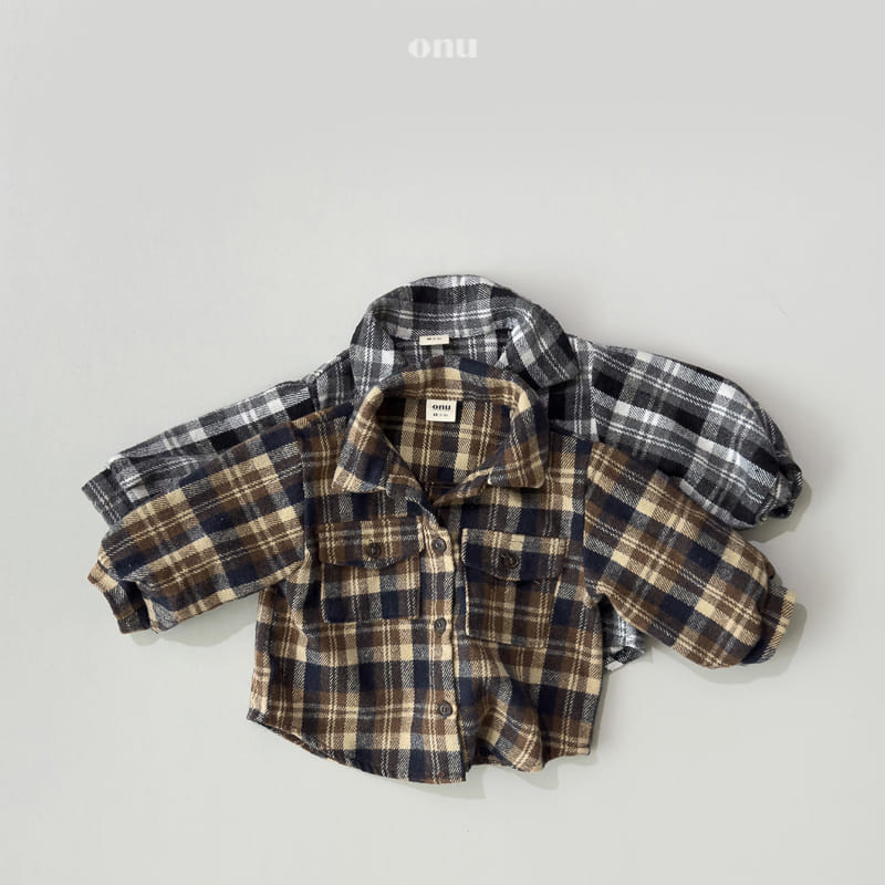 Onu - Korean Children Fashion - #magicofchildhood - Fleece Check Shirt - 11