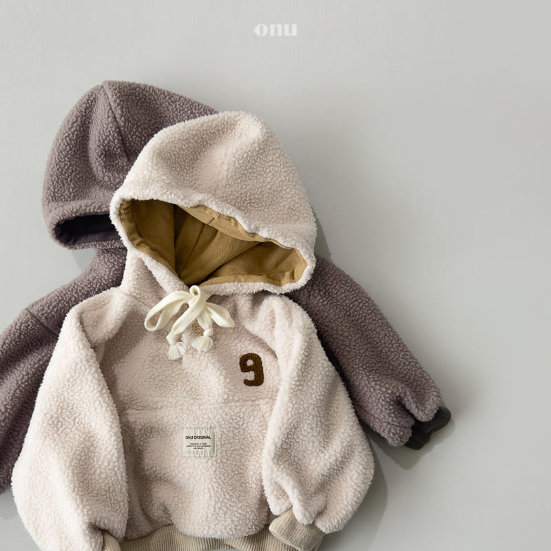 Onu - Korean Children Fashion - #minifashionista - Fleece Hoody Tee - 2