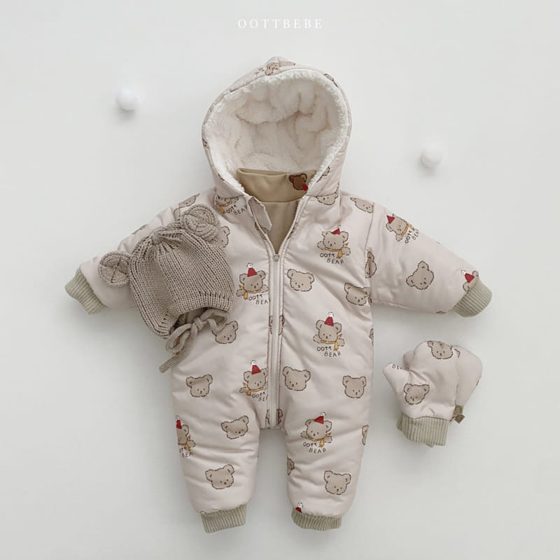 Oott Bebe - Korean Baby Fashion - #babyfever - Snow Warm Bodysuit