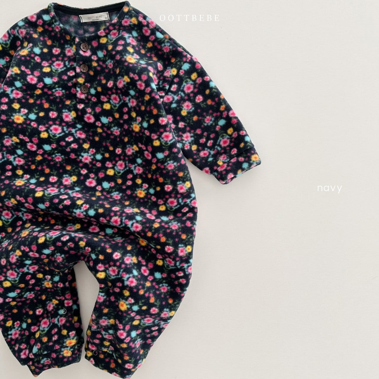 Oott Bebe - Korean Baby Fashion - #babyfever - Mari Flower Body Suit - 6