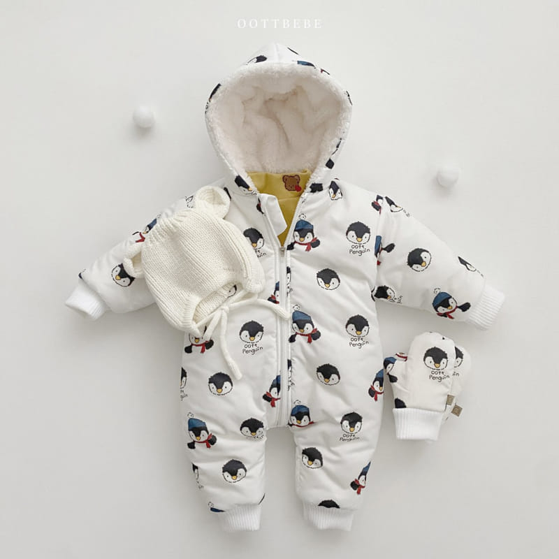 Oott Bebe - Korean Baby Fashion - #babygirlfashion - Snow Warm Bodysuit - 2