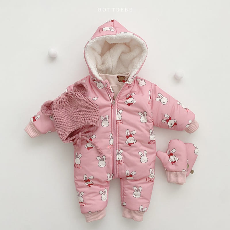 Oott Bebe - Korean Baby Fashion - #babylifestyle - Snow Warm Bodysuit - 3