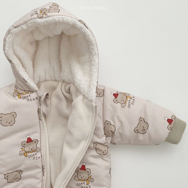 Oott Bebe - Korean Baby Fashion - #babylifestyle - Snow Warm Bodysuit - 4