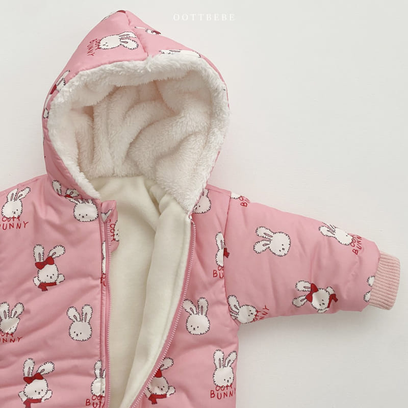 Oott Bebe - Korean Baby Fashion - #babyoutfit - Snow Warm Bodysuit - 6