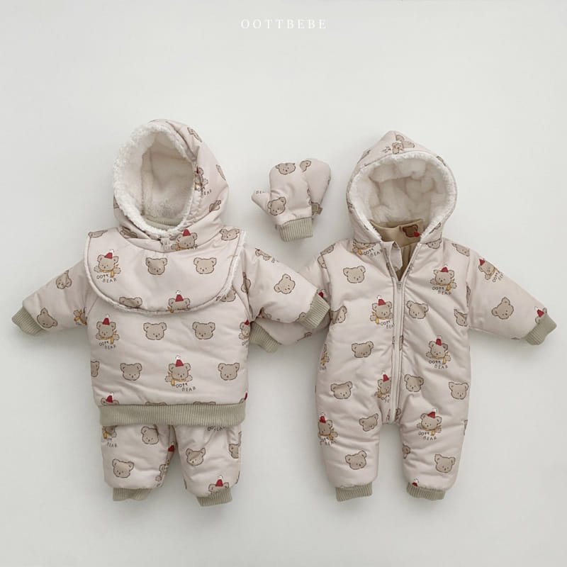 Oott Bebe - Korean Baby Fashion - #babywear - Snow Warm Bodysuit - 8