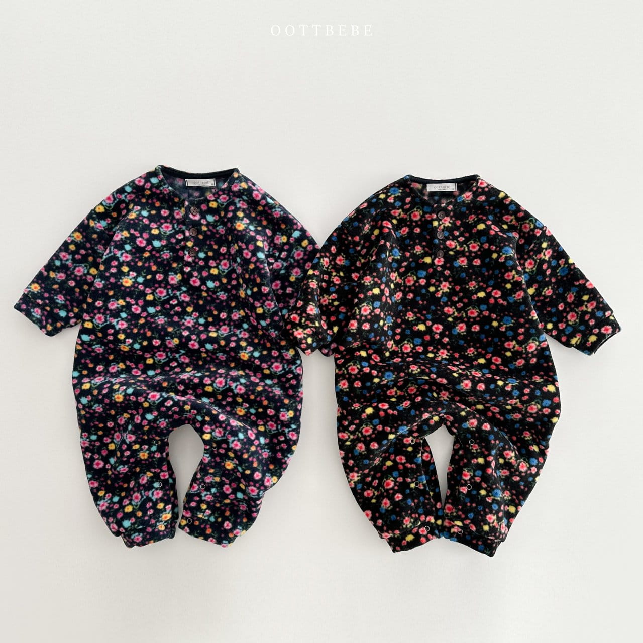 Oott Bebe - Korean Baby Fashion - #smilingbaby - Mari Flower Body Suit