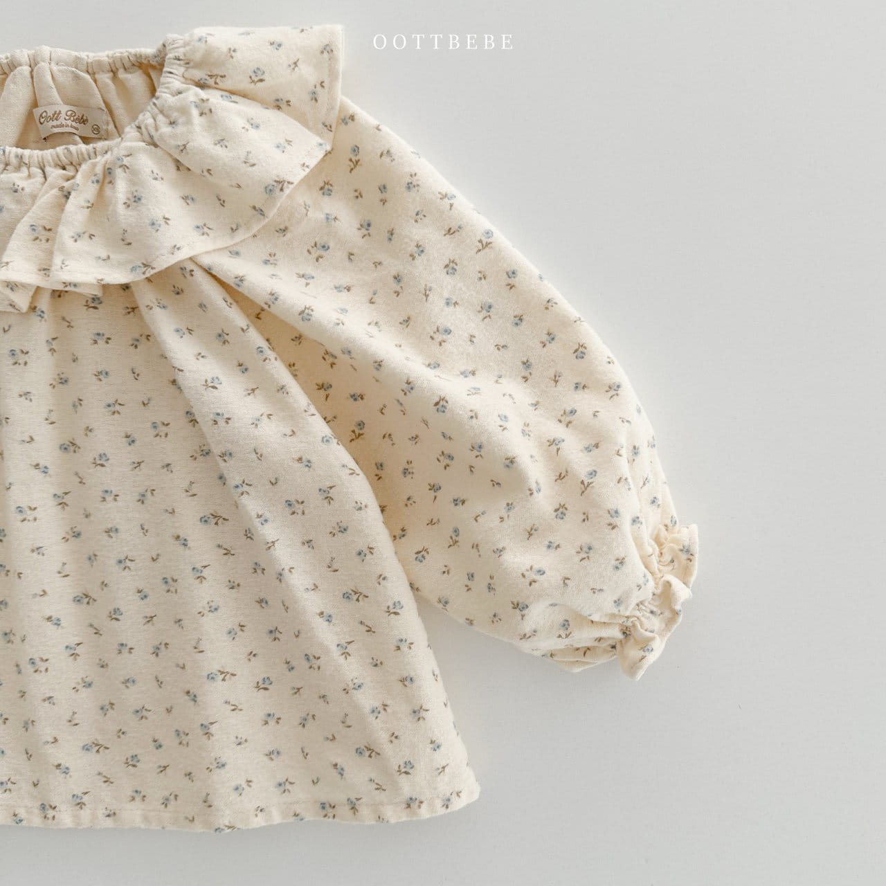 Oott Bebe - Korean Children Fashion - #childofig - Flower Frill Blouse - 7