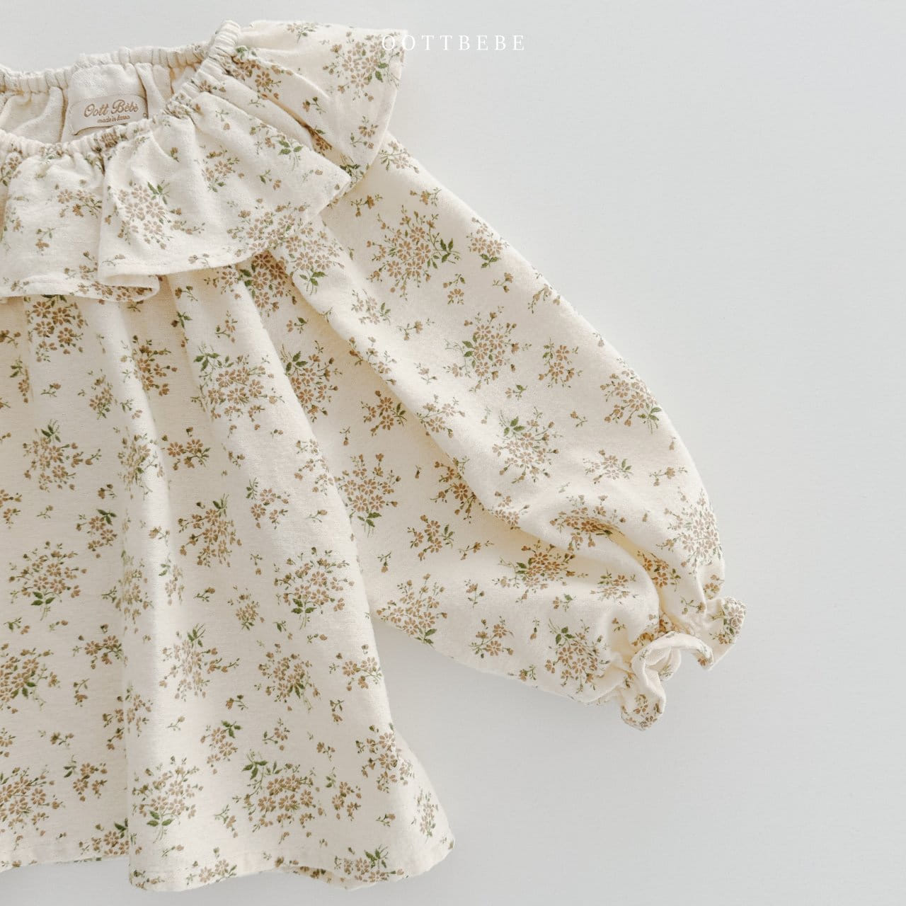 Oott Bebe - Korean Children Fashion - #childofig - Flower Frill Blouse - 8