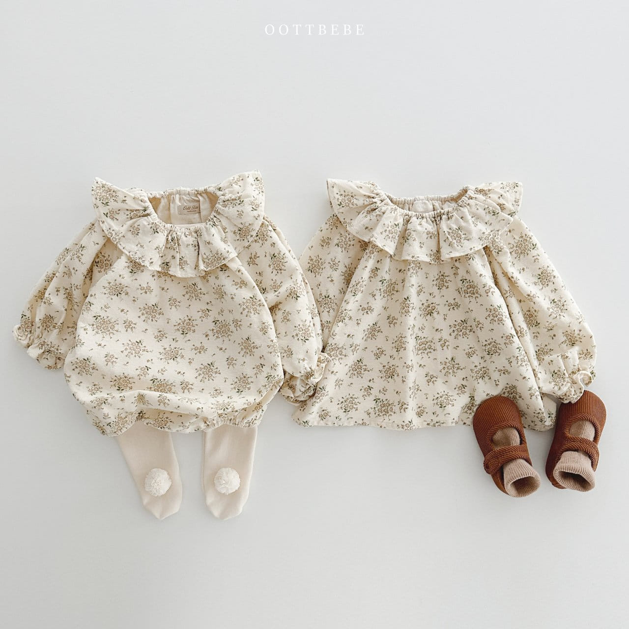 Oott Bebe - Korean Children Fashion - #designkidswear - Flower Frill Blouse - 10