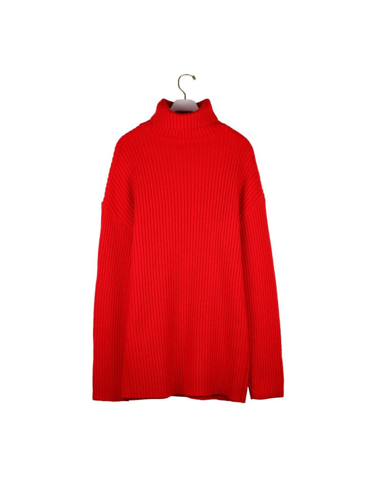 Paper Moon - Korean Women Fashion - #momslook - turtle neck ribbed knit mini dress  - 7