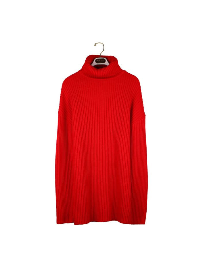 Paper Moon - Korean Women Fashion - #womensfashion - turtle neck ribbed knit mini dress  - 6