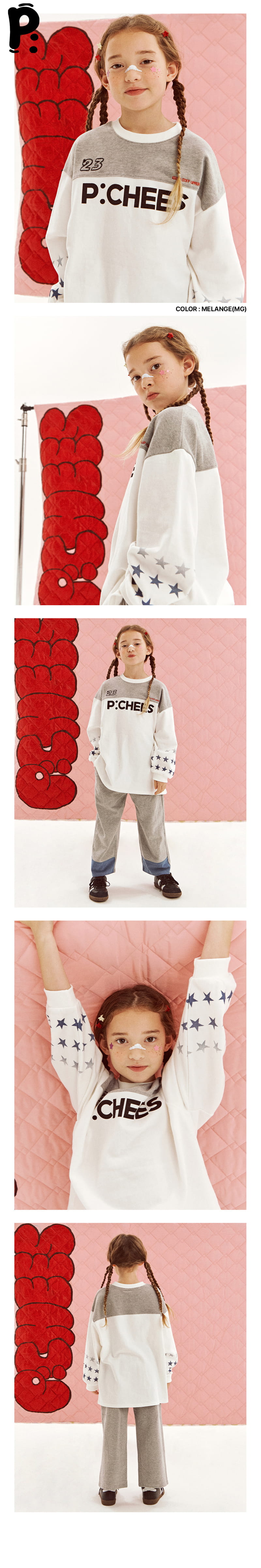 Peach-Cream - Korean Children Fashion - #discoveringself - One Smile Star Tee - 2