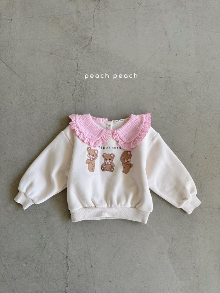 Peachpeach - Korean Children Fashion - #toddlerclothing - Teddy Bear Sweatshirt - 4