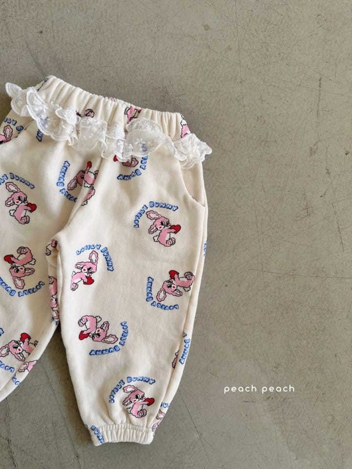 Peachpeach - Korean Children Fashion - #stylishchildhood - Rabbit Lace Pants - 2