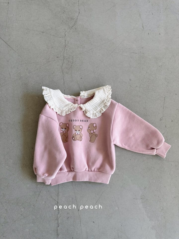 Peachpeach - Korean Children Fashion - #toddlerclothing - Teddy Bear Sweatshirt - 3