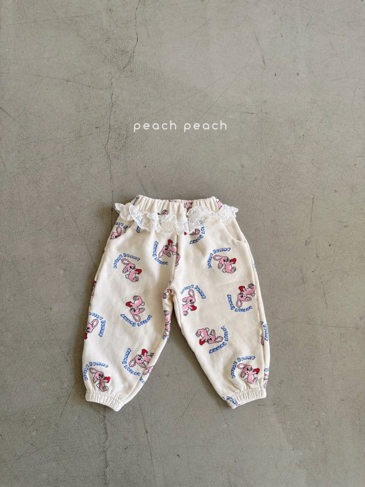 Peachpeach - Korean Children Fashion - #toddlerclothing - Rabbit Lace Pants