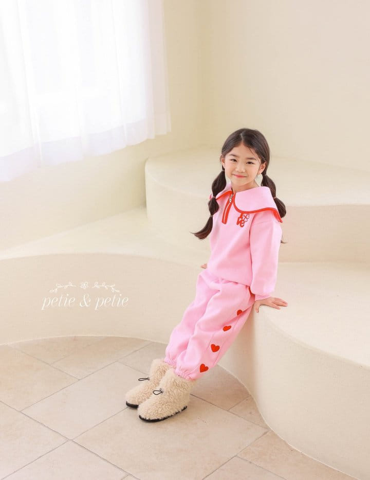 Petit & Petit - Korean Children Fashion - #Kfashion4kids - Love Collar Sweatshirt - 6