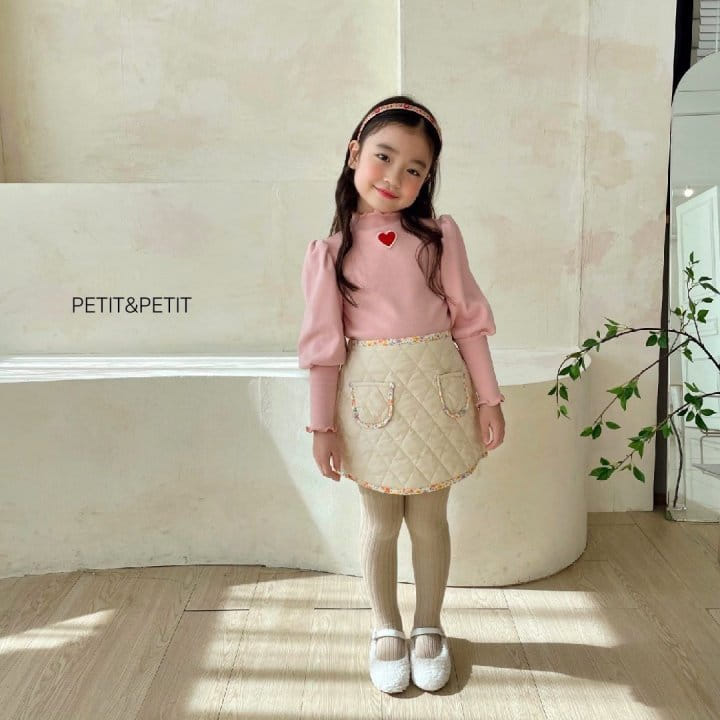 Petit & Petit - Korean Children Fashion - #Kfashion4kids - Heart Shirring Tee - 6